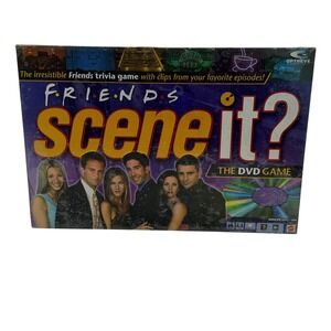 Friends Scene It The DVD Game Trivia Board Game New Sealed flaw 2005 Mattel